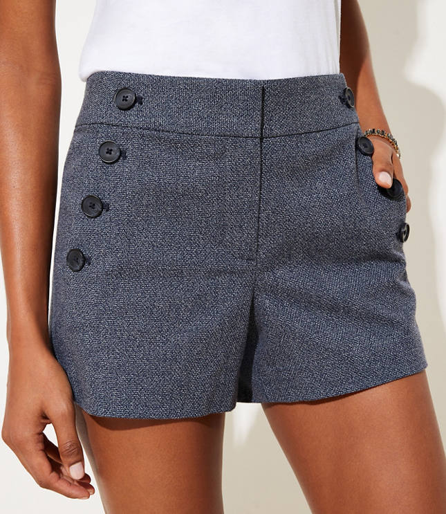loft ruffle shorts