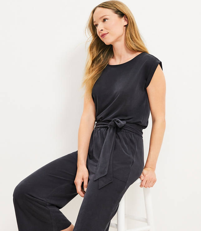 Petite Lou & Grey Signature Softblend Crossover Jumpsuit