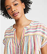 Lou & Grey Striped Tie Front Shirt carousel Product Image 2
