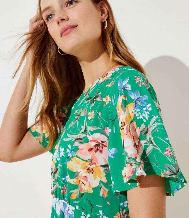 Floral Peplum Top