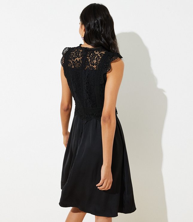 lace cap sleeve dress