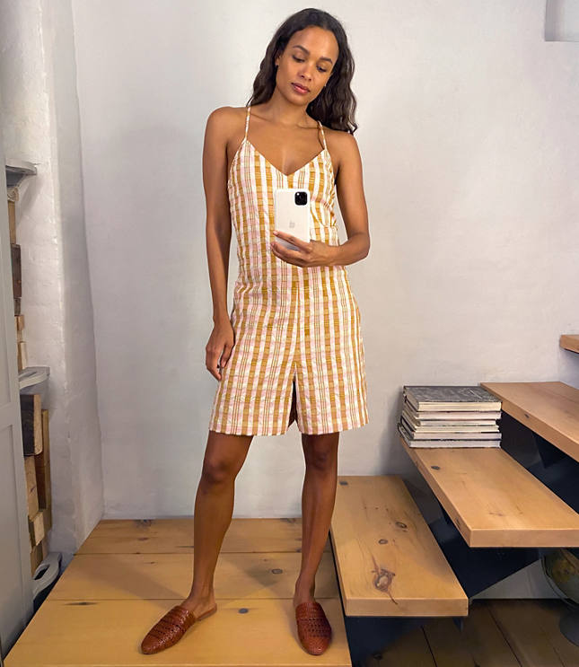 grey romper dress