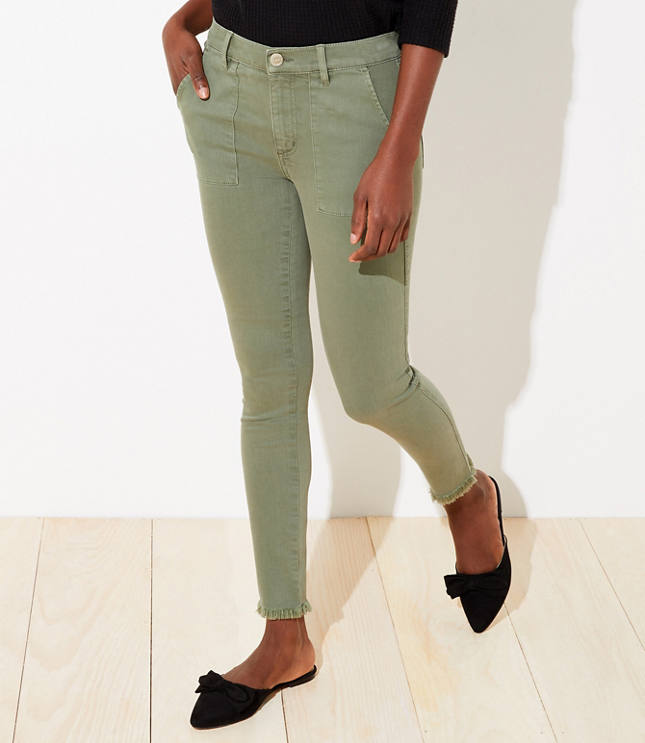 loft green jeans