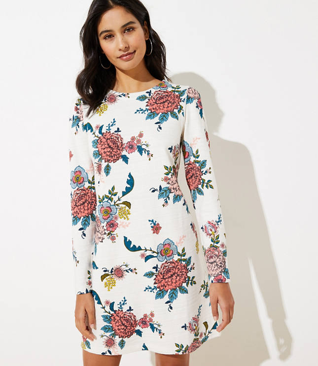 loft floral sweatshirt