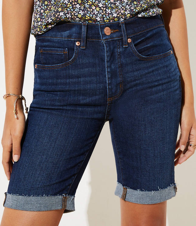 skinny leg bermuda shorts