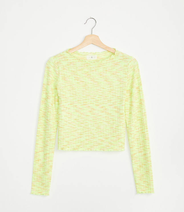 Image of Lou & Grey Lou & Grey Spacedye Ribbed Cropped Top