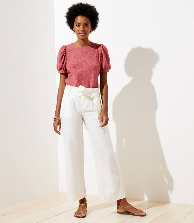 petite linen pants