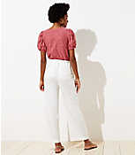 Linen Blend Wide Leg Pants carousel Product Image 3
