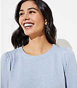 Puff Sleeve Sweatshirt Dress carousel Product Image 2