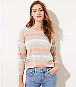Shimmer Striped 3/4 Sleeve Sweater carousel Product Image 1