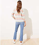 Shimmer Striped 3/4 Sleeve Sweater carousel Product Image 3
