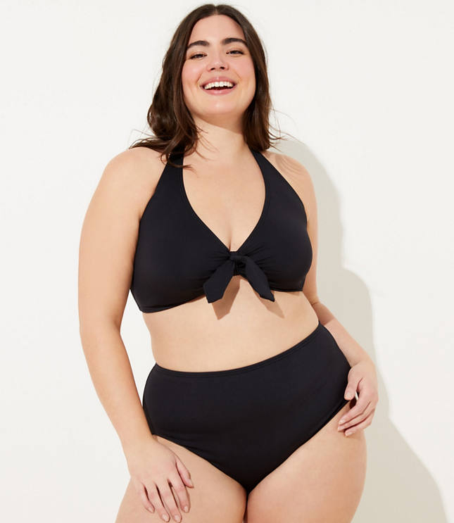 plus size black bathing suit top