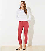 Double Button Skinny Ankle Pants carousel Product Image 1
