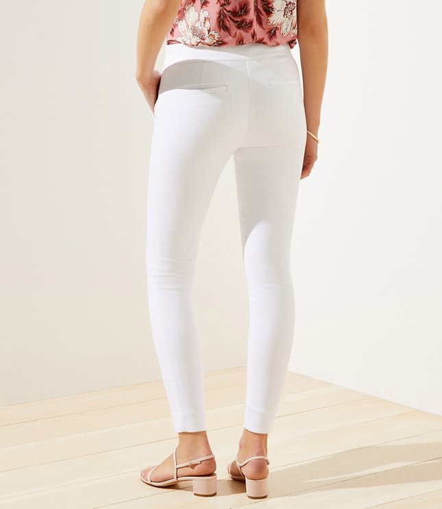 petite white skinny ankle jeans