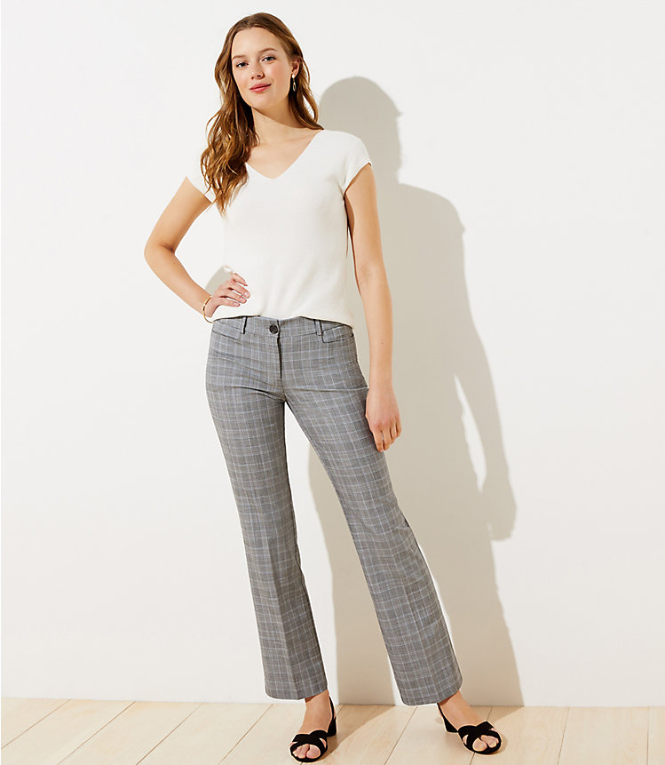 Plaid Trouser Pants in Curvy Fit image number 0