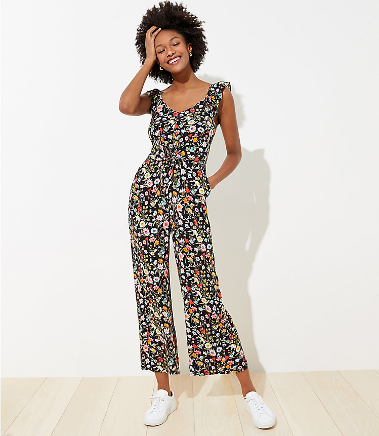 Lily Ruffle Tie Front Jumpsuit image number 0