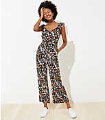 Lily Ruffle Tie Front Jumpsuit carousel Product Image 1