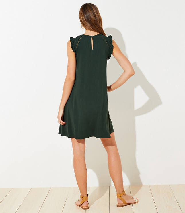 ruffle eyelet dress