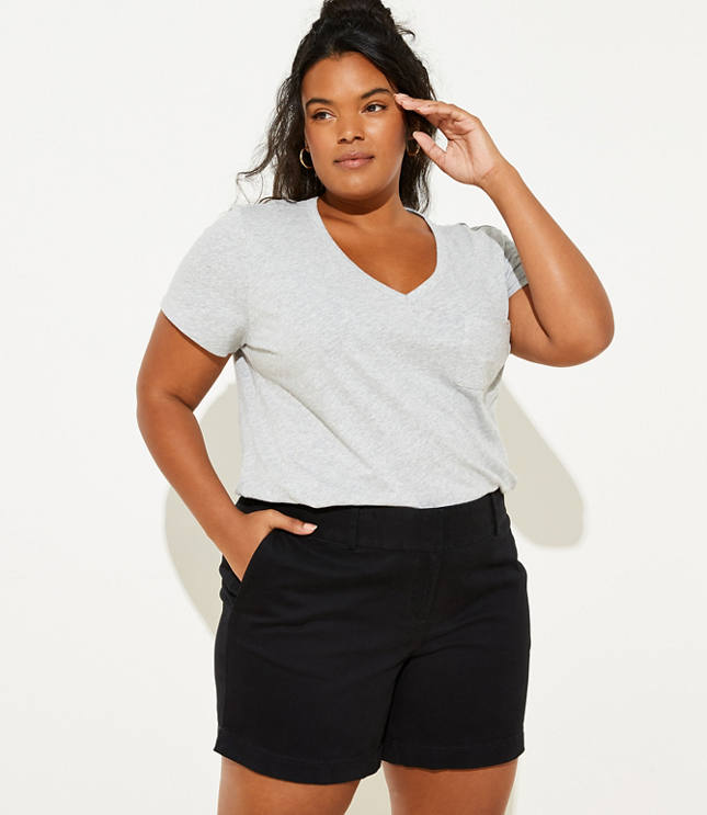 Loft plus size shorts on sale