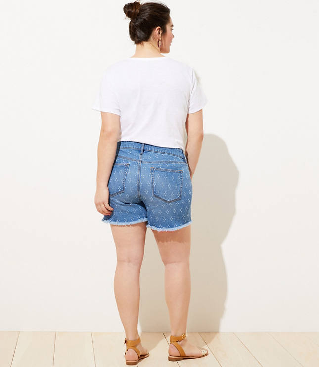 loft denim shorts