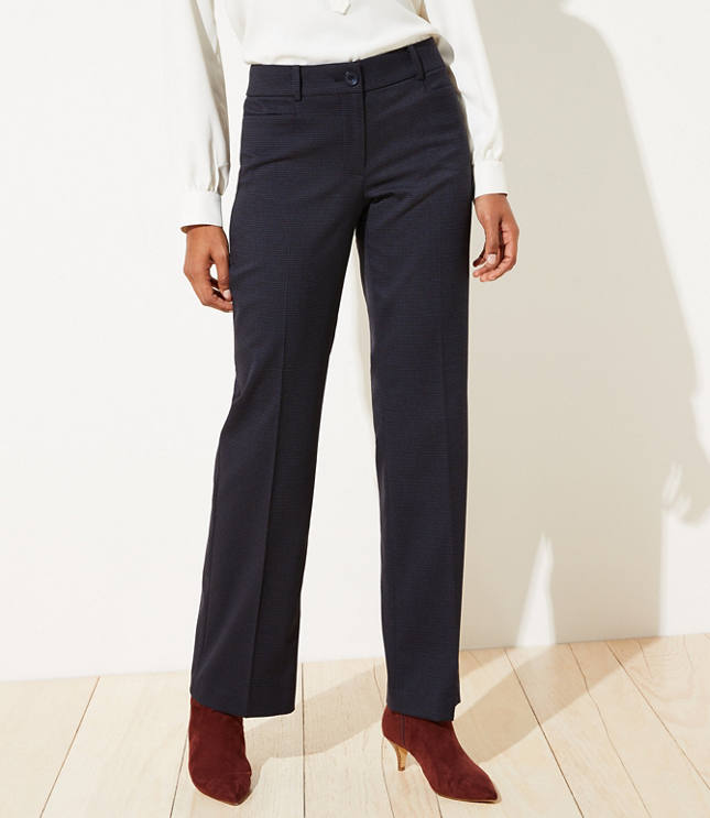 petite checked trousers