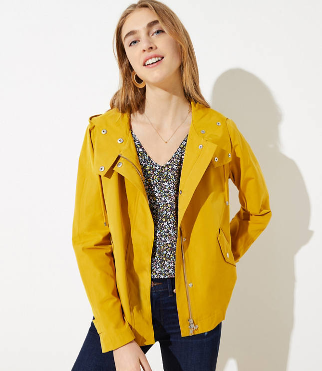 Petite yellow raincoat best sale