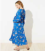 Maternity Floral Tiered Maxi Dress carousel Product Image 3