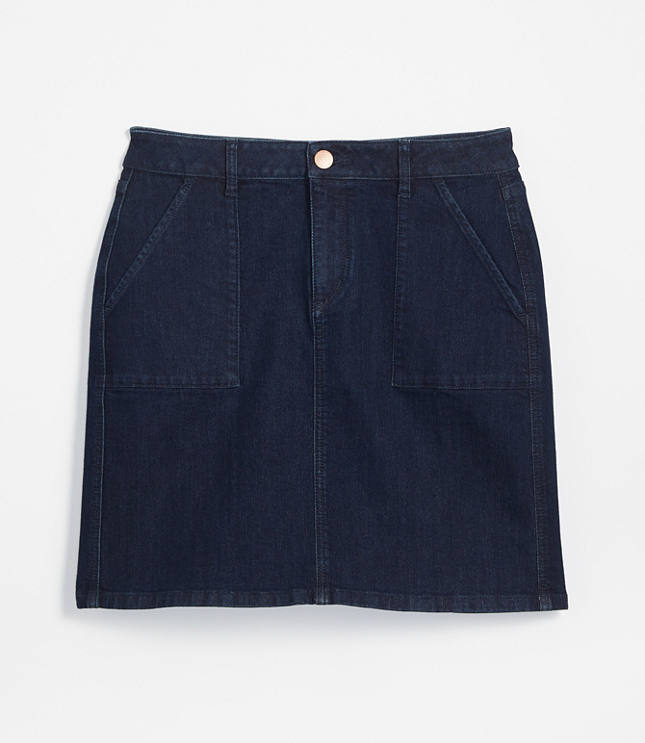 denim utility skirt