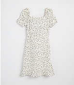 Dotted Tie Back Flare Dress carousel Product Image 1