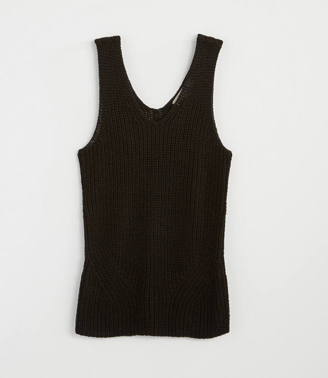 white sweater tank