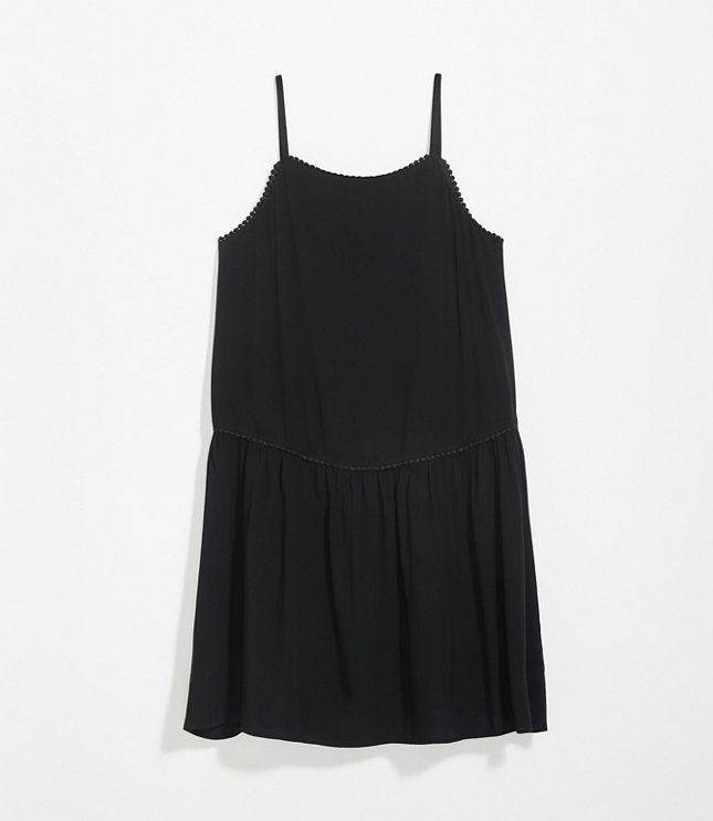 black strappy swing dress