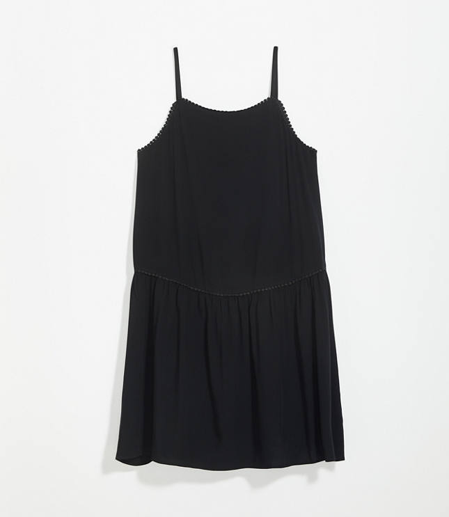 black strappy swing dress