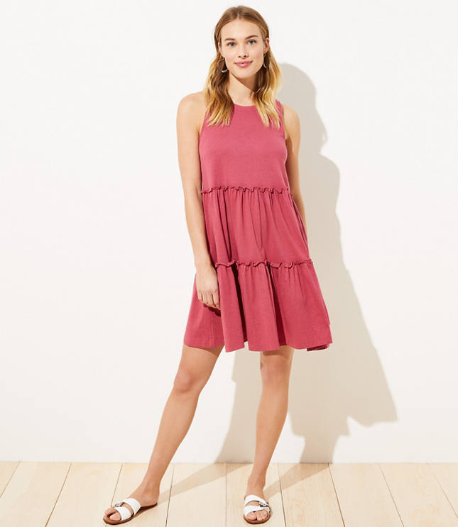 tiered swing dress