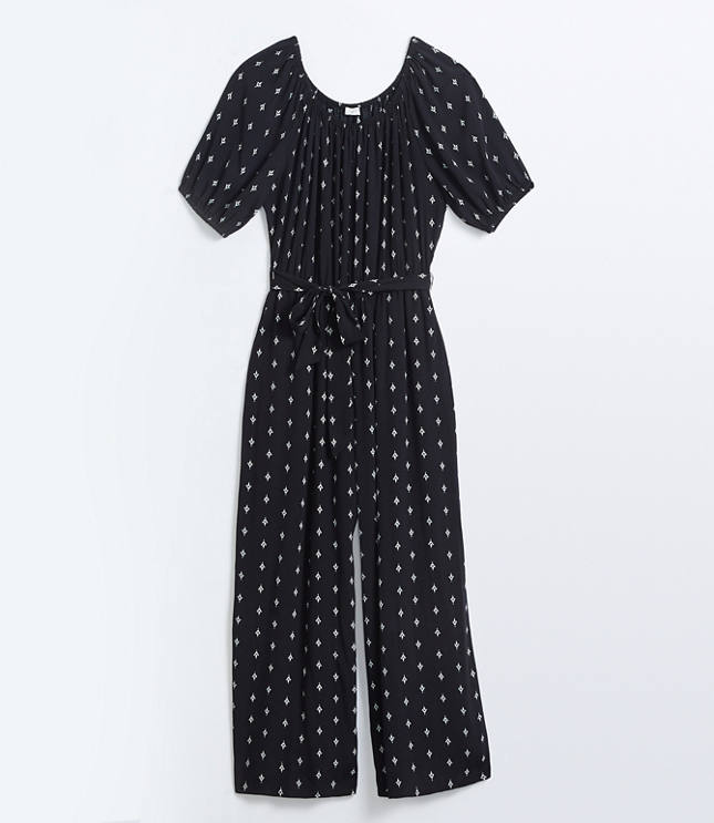 polka dot jumpsuit loft