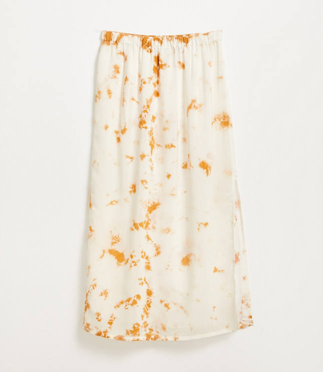 Lou & Grey Tie Dye Silk Midi Skirt