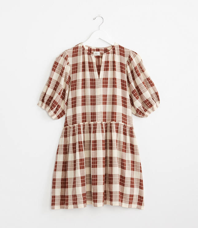 lou lou plaid midi dress