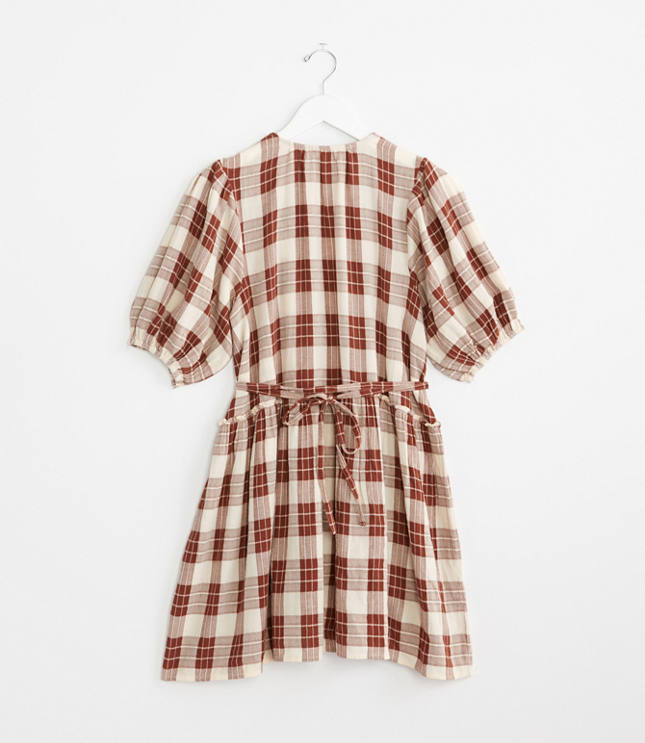lou lou plaid midi dress