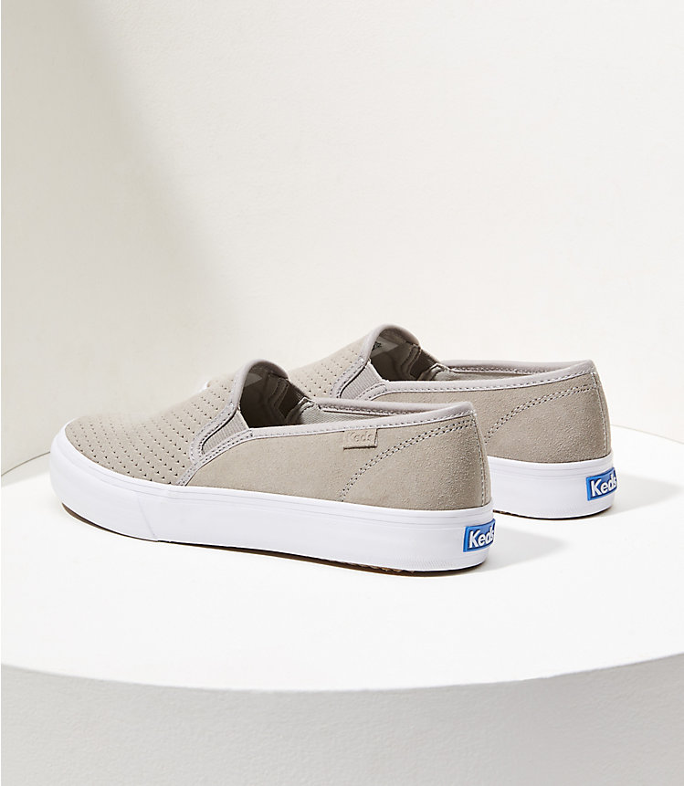 Keds Double Decker Perforated Suede Sneakers image number 2