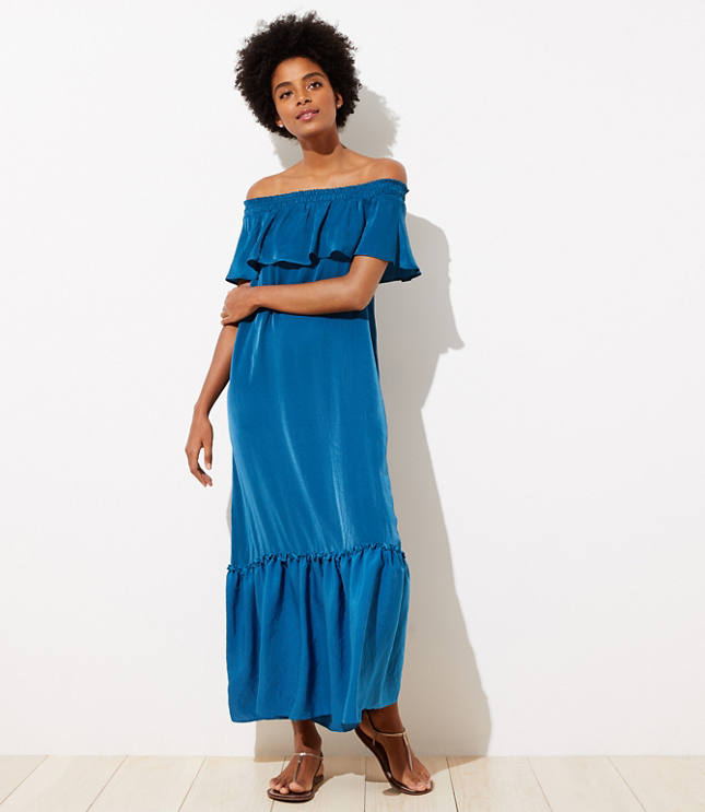 loft off the shoulder dress