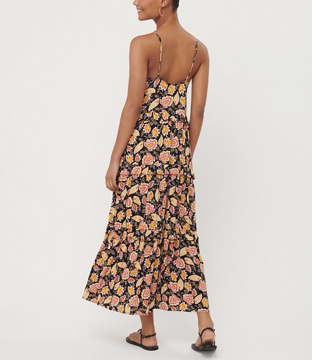 Floral Ruffle Tiered Maxi Dress