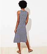 LOFT Beach Shimmer Striped Midi Dress carousel Product Image 3