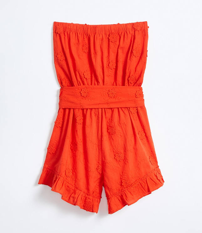 strapless beach romper