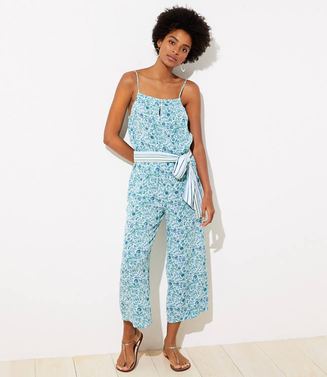 Loft gingham jumpsuit 2025