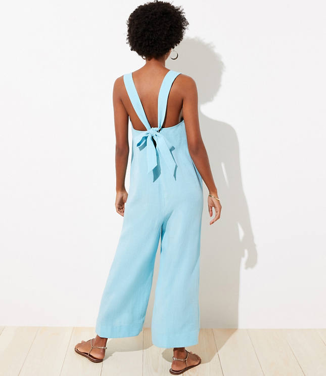 loft blue jumpsuit