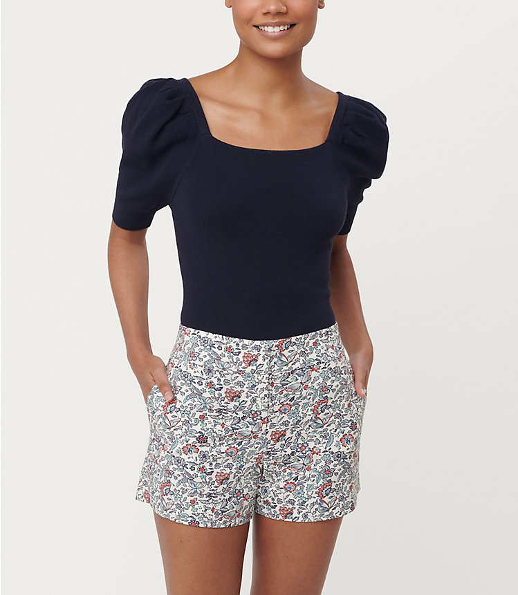 Floral Riviera Shorts with 4 Inch Inseam image number 0