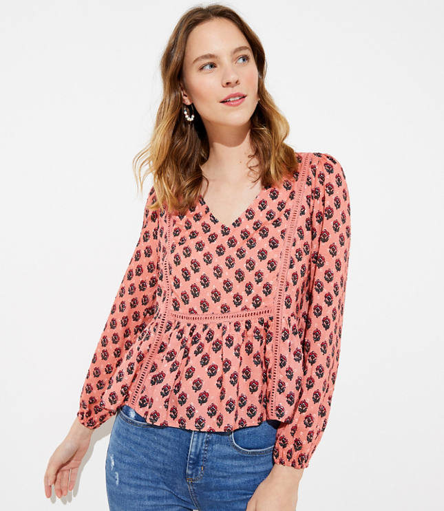 Blossom Breeze Peplum Shirt main image 0