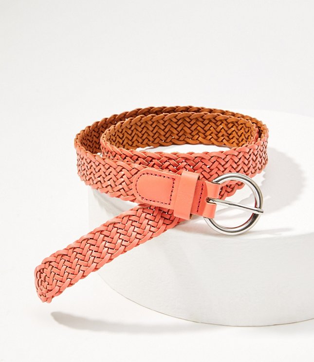 braided leather belt