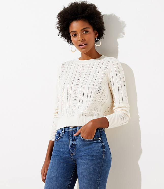 Bobble Cropped Sweater