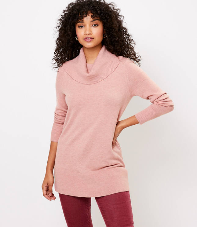 hot pink tunic sweater