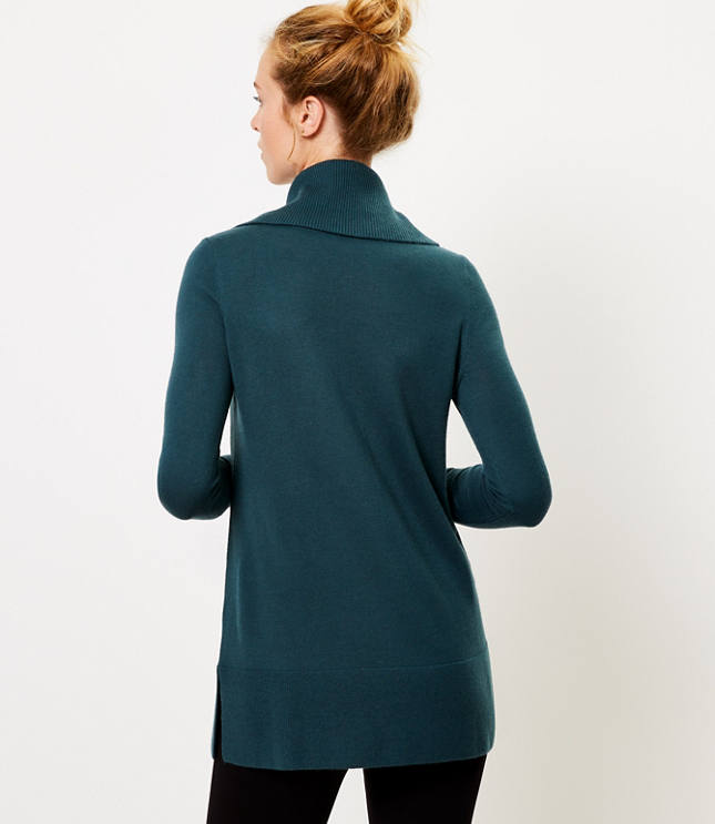 Cowl Neck Tunic Sweater